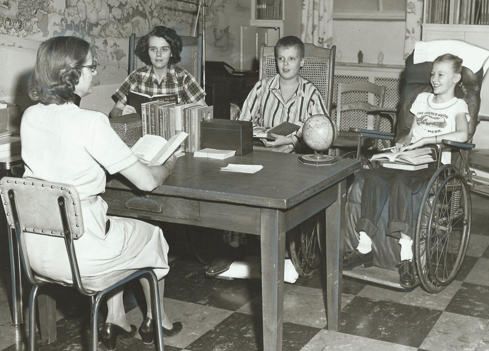 Marjorie Girnus Lessig in school November 1952 (web)